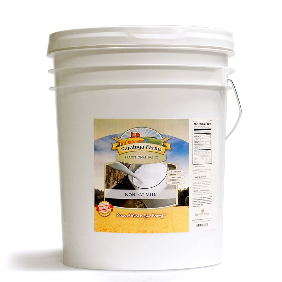 Powdered Dry Dehydrated NonFat Milk Saratoga Farms Emergency Food Storage